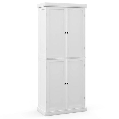 Metal Engineered Wood Pantry Cabinet Adjustable