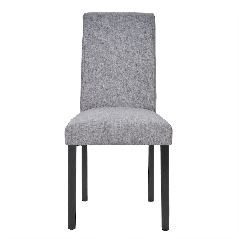 Full Modern Solid Wood Linen Chair Upholstered