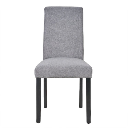 Full Modern Solid Wood Linen Chair Upholstered