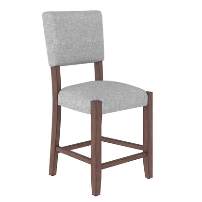 40.4 Inch Mid-Century Modern Solid Wood Linen Chair Upholstered