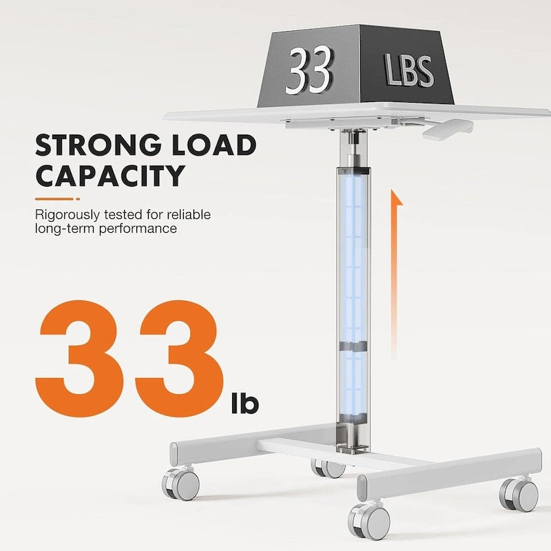 Metal Engineered Wood Table Adjustable