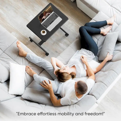 Metal Engineered Wood Table Adjustable