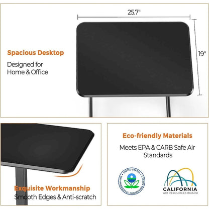 Metal Engineered Wood Table Adjustable