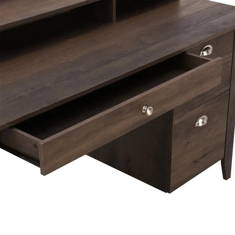 Wood Engineered Wood Table with Storage