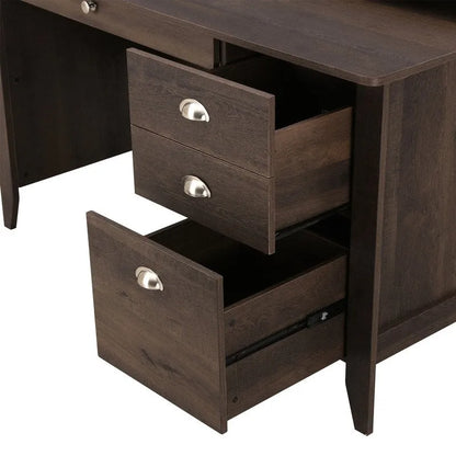 Wood Engineered Wood Table with Storage