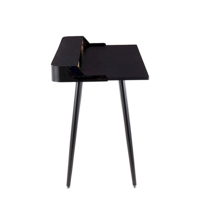 Carson Carrington Creggan Mid-Century Modern Black Metal & Wood Office Desk