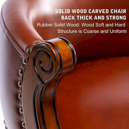 Modern Wood Metal Chair Swivel