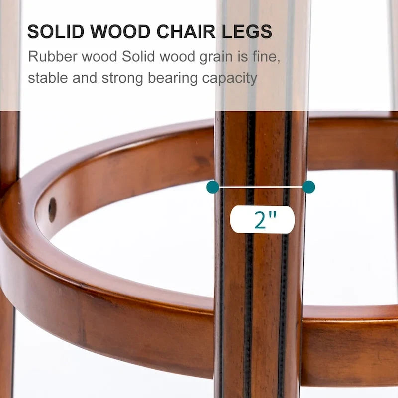 Modern Wood Metal Chair Swivel