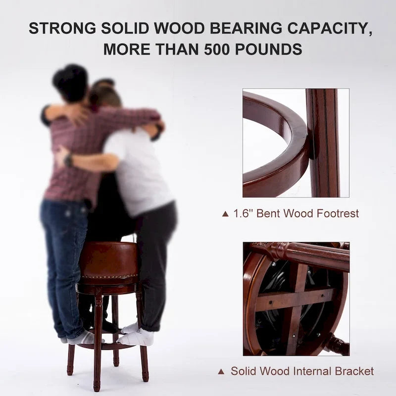 Modern Wood Metal Chair Swivel