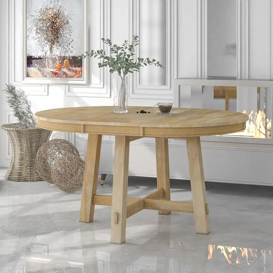 Full Modern Wood Engineered Wood Table Extendable