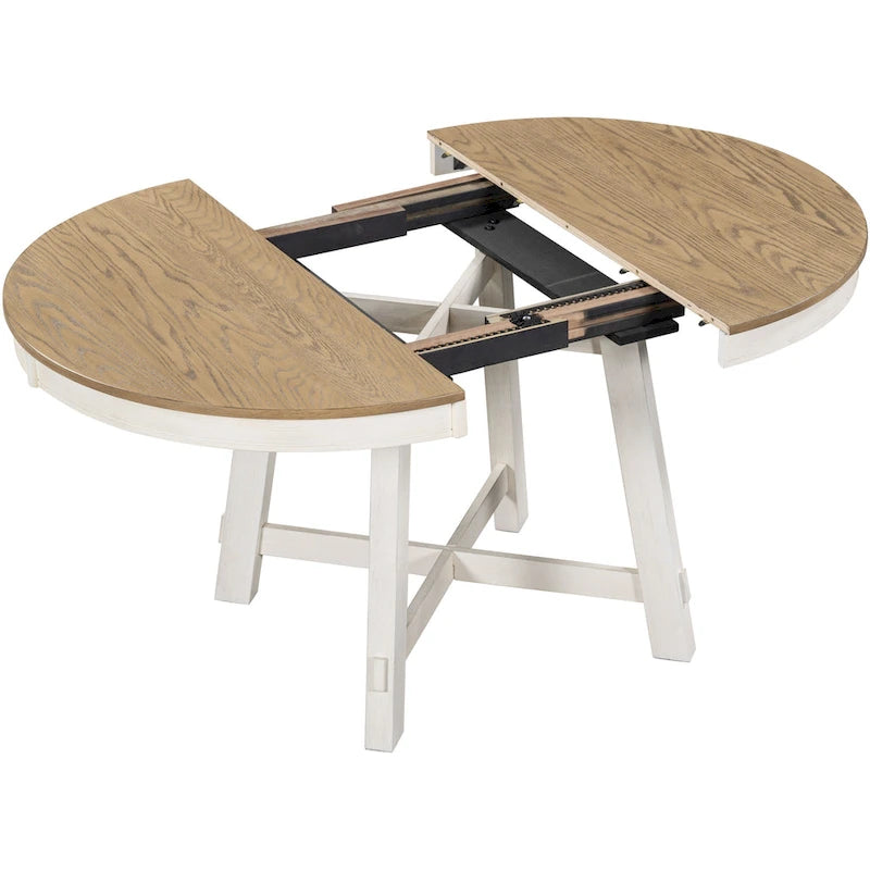 Full Modern Wood Engineered Wood Table Extendable