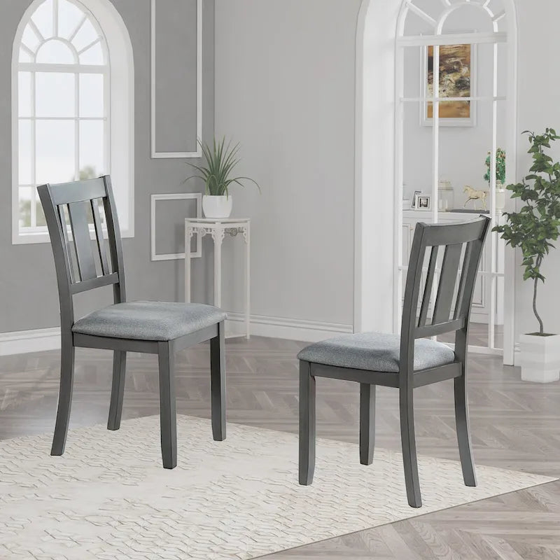 Modern Solid Wood Linen Chair