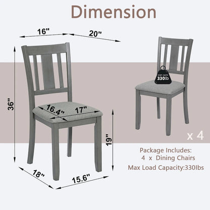 Modern Solid Wood Linen Chair