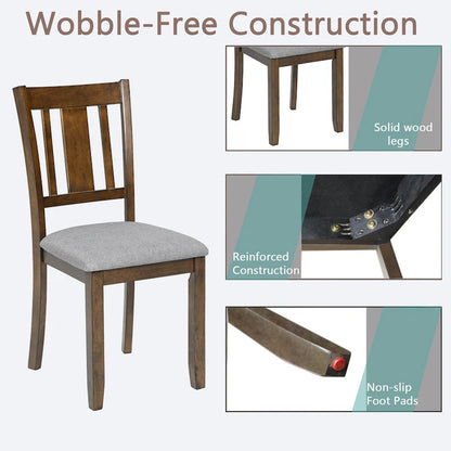 Modern Solid Wood Linen Chair