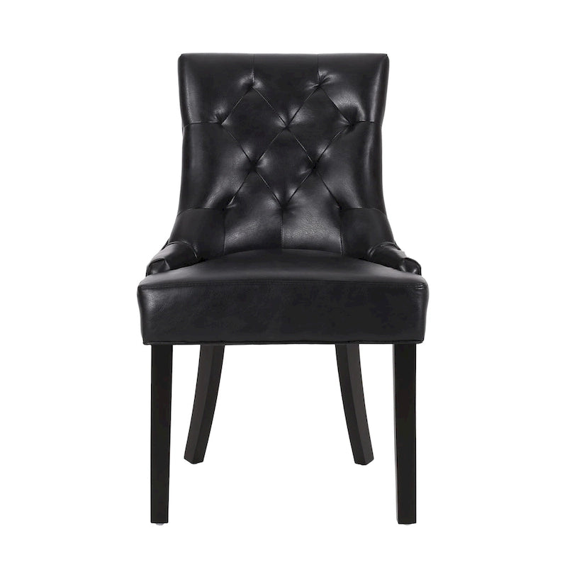 25.00 Inch Contemporary Wood Fabric Chair Upholstered
