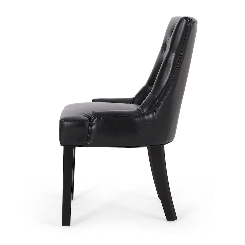 25.00 Inch Contemporary Wood Fabric Chair Upholstered