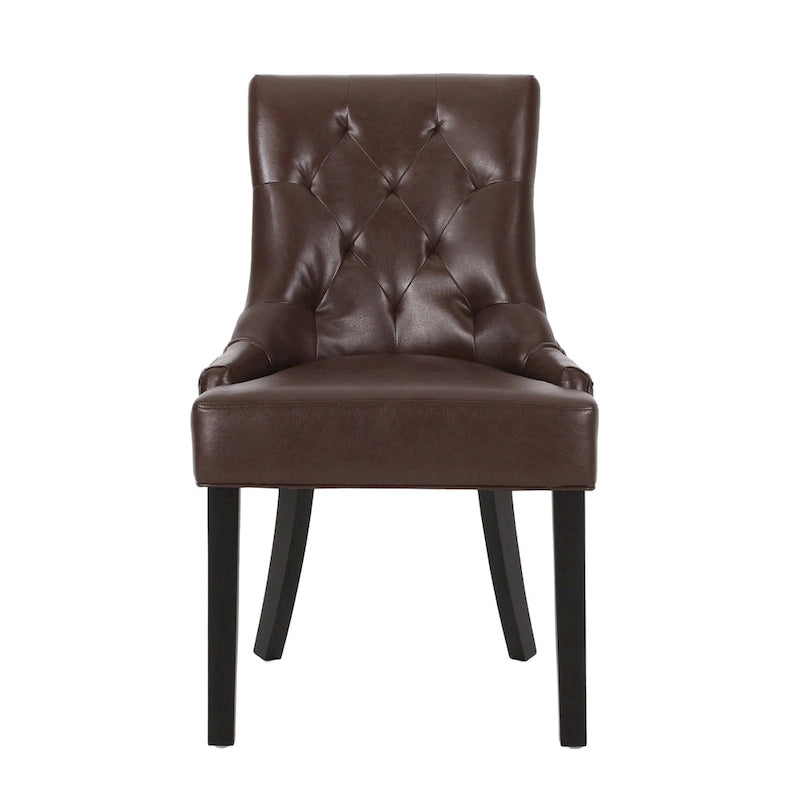 25.00 Inch Contemporary Wood Fabric Chair Upholstered
