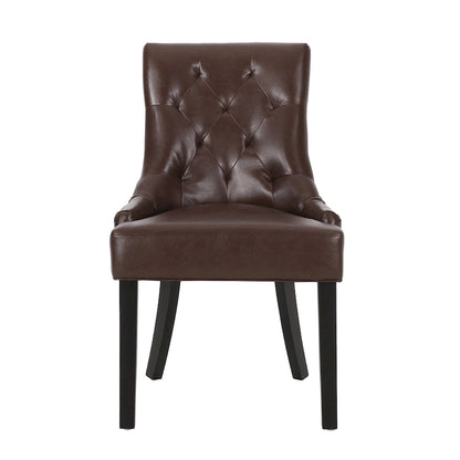 25.00 Inch Contemporary Wood Fabric Chair Upholstered