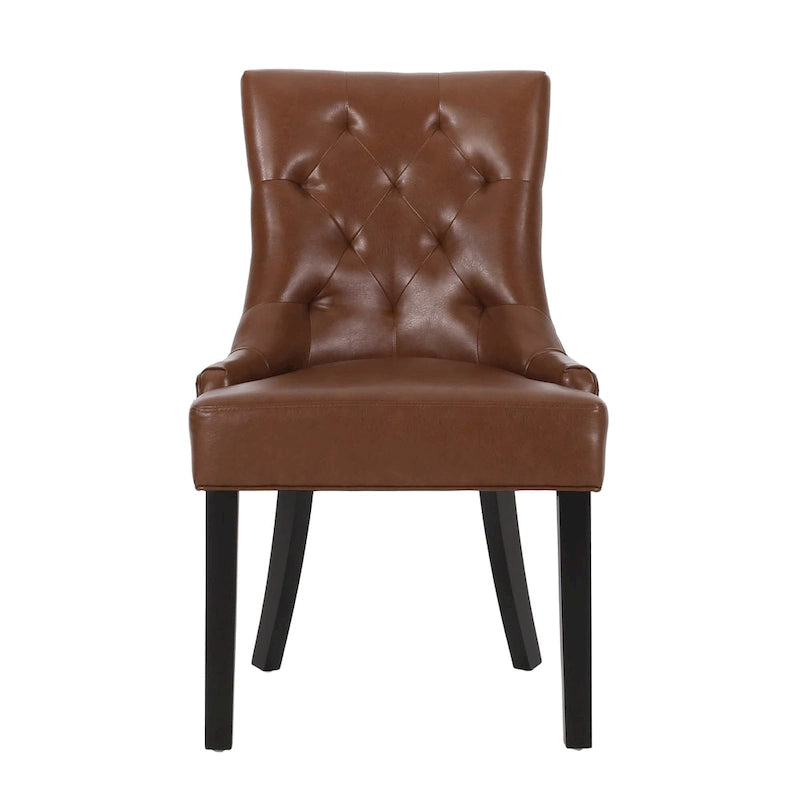 25.00 Inch Contemporary Wood Fabric Chair Upholstered