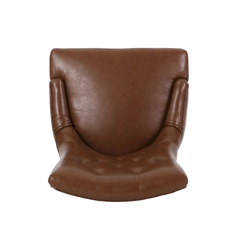 25.00 Inch Contemporary Wood Fabric Chair Upholstered