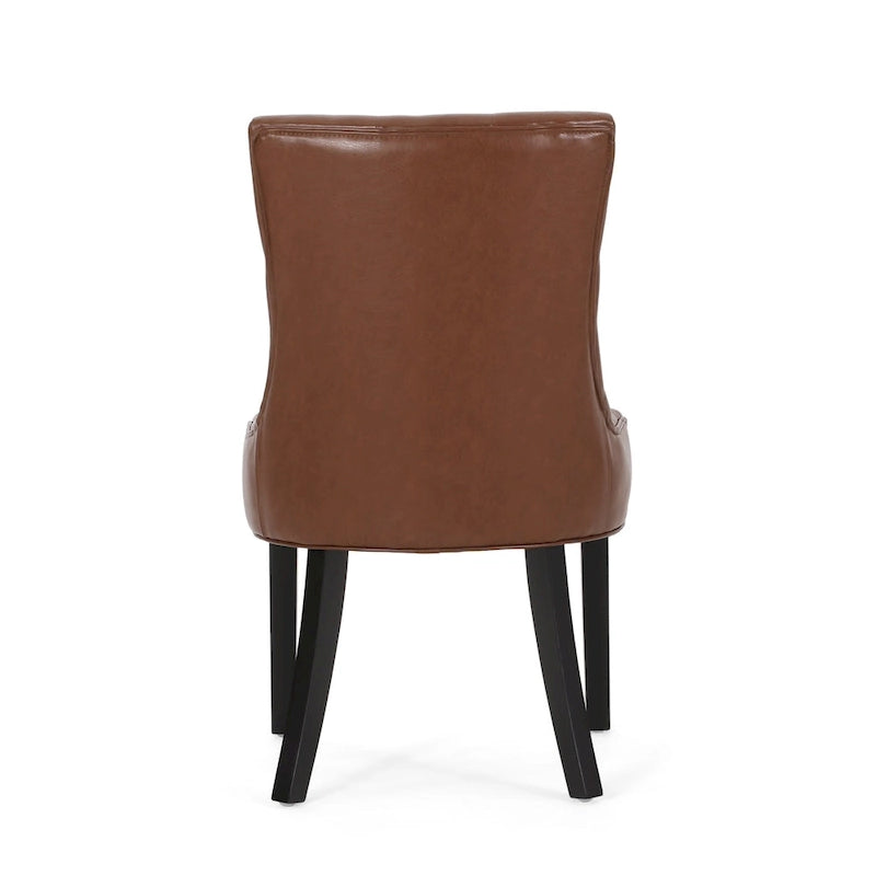 25.00 Inch Contemporary Wood Fabric Chair Upholstered