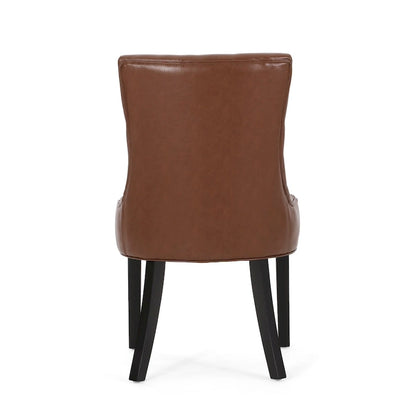 25.00 Inch Contemporary Wood Fabric Chair Upholstered