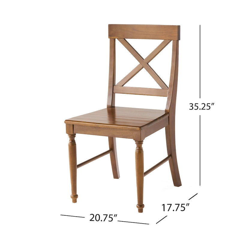 35.25 Inch Contemporary Wood Chair