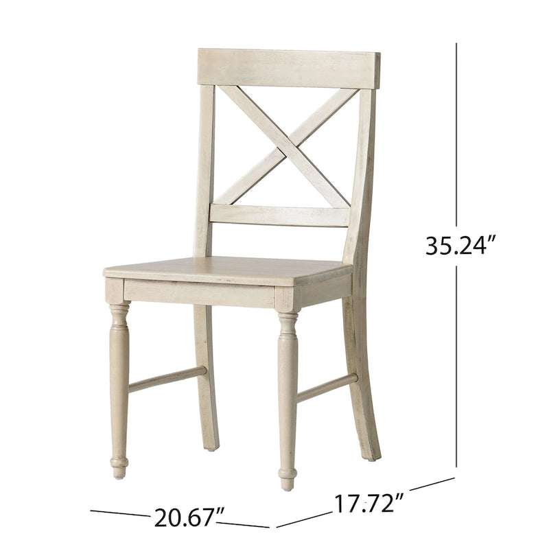 35.25 Inch Contemporary Wood Chair