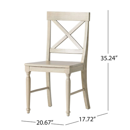 35.25 Inch Contemporary Wood Chair