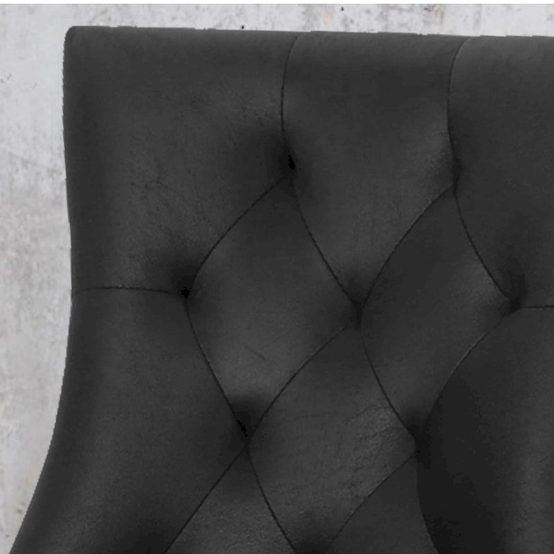 36 Inch Traditional Wood Fabric Chair Tufted