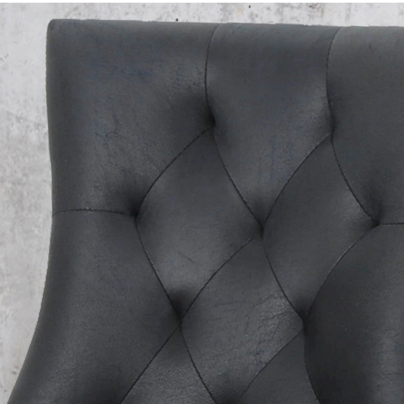 36 Inch Traditional Wood Fabric Chair Tufted