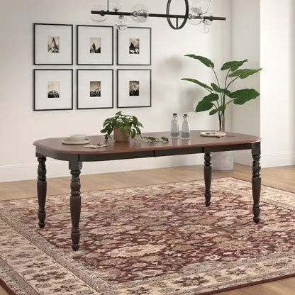 48 Inch Farmhouse Wood Engineered Wood Table Extendable