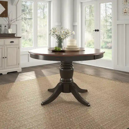 48 Inch Farmhouse Wood Engineered Wood Table Extendable