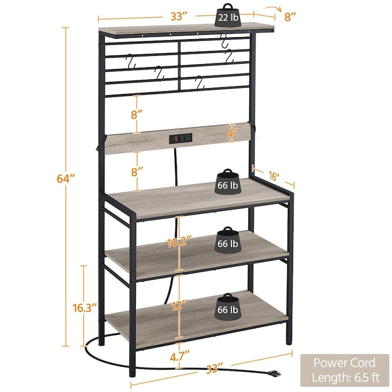 Rustic Metal Organizer Adjustable