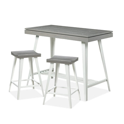 Kaylen Modern 3-Piece Steel Legs Counter Height Table Set by Furniture of America