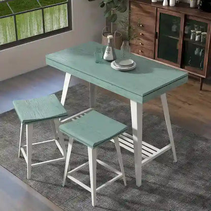 Kaylen Modern 3-Piece Steel Legs Counter Height Table Set by Furniture of America