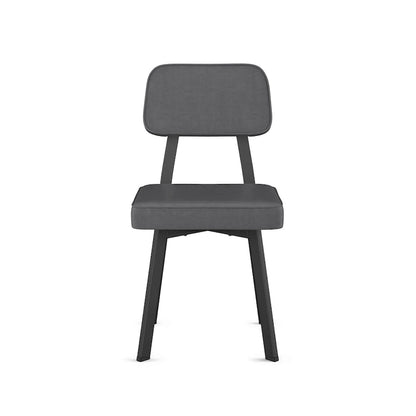 18 Inch Industrial Metal Fabric Chair Upholstered