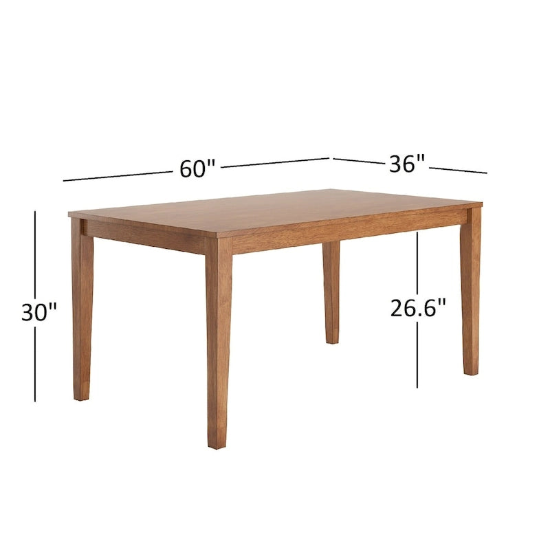 26.6 Inch Modern Wood Engineered Wood Dining Set