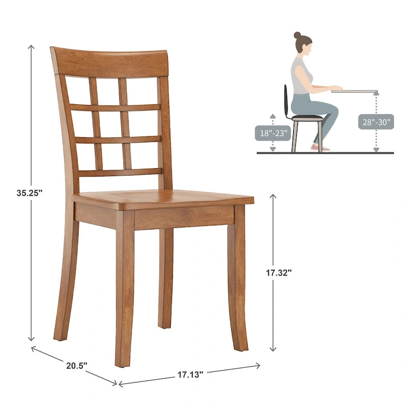 26.6 Inch Modern Wood Engineered Wood Dining Set