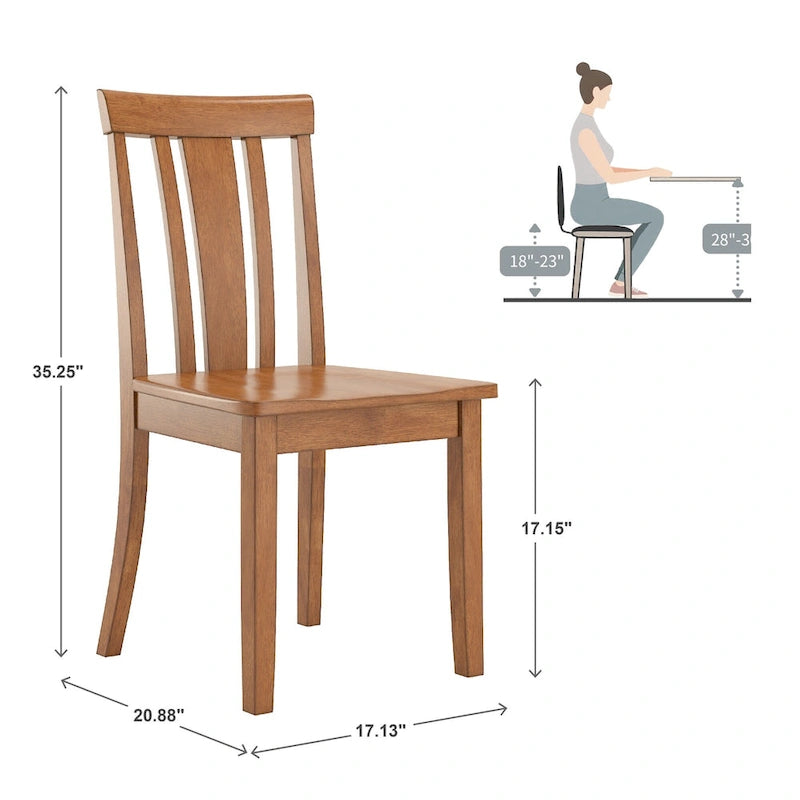 26.6 Inch Modern Wood Engineered Wood Dining Set