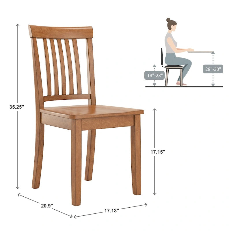 26.6 Inch Modern Wood Engineered Wood Dining Set