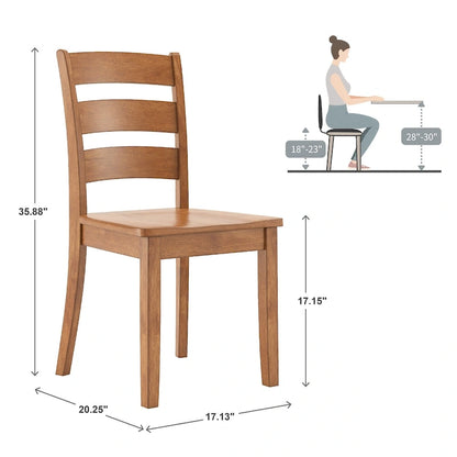 26.6 Inch Modern Wood Engineered Wood Dining Set