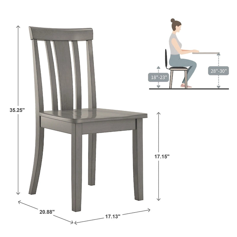 26.6 Inch Modern Wood Engineered Wood Dining Set