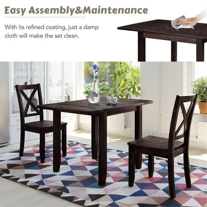 5 Inch Modern Wood Engineered Wood Table Extendable