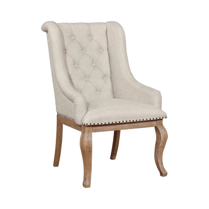 43.25 Inch Wood Fabric Chair Upholstered