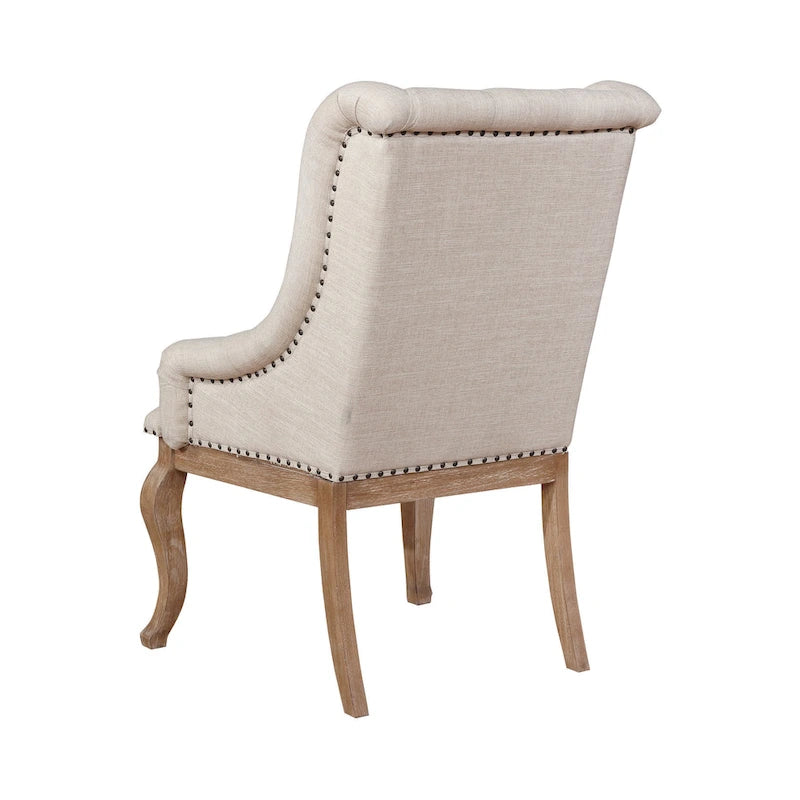43.25 Inch Wood Fabric Chair Upholstered