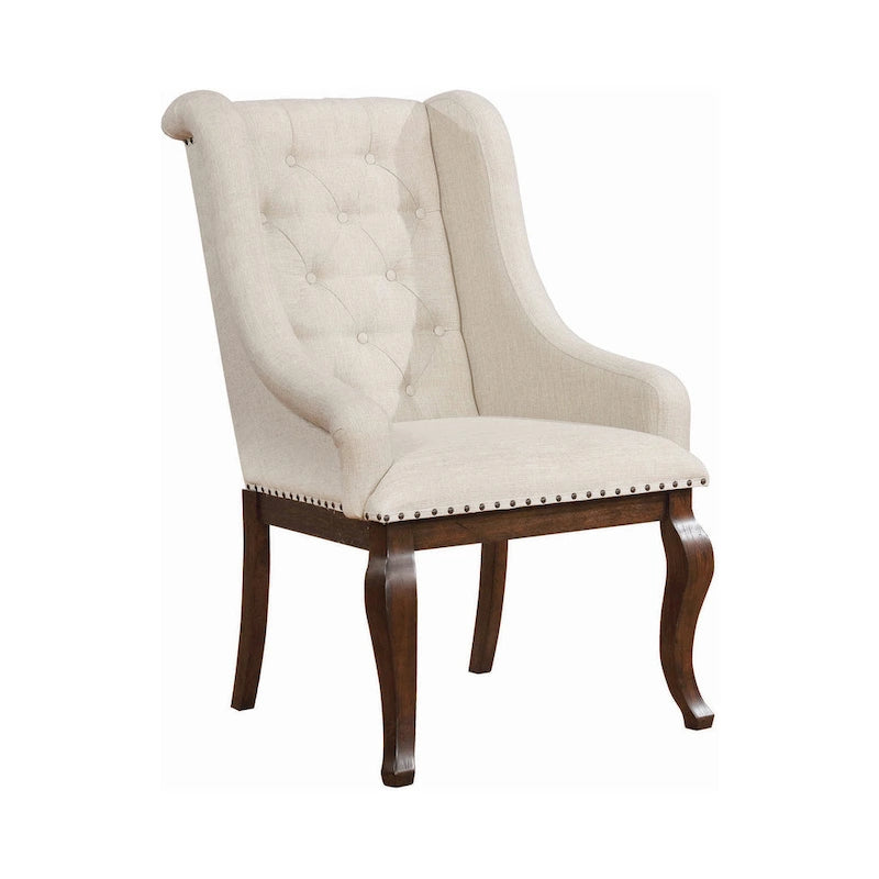 43.25 Inch Wood Fabric Chair Upholstered