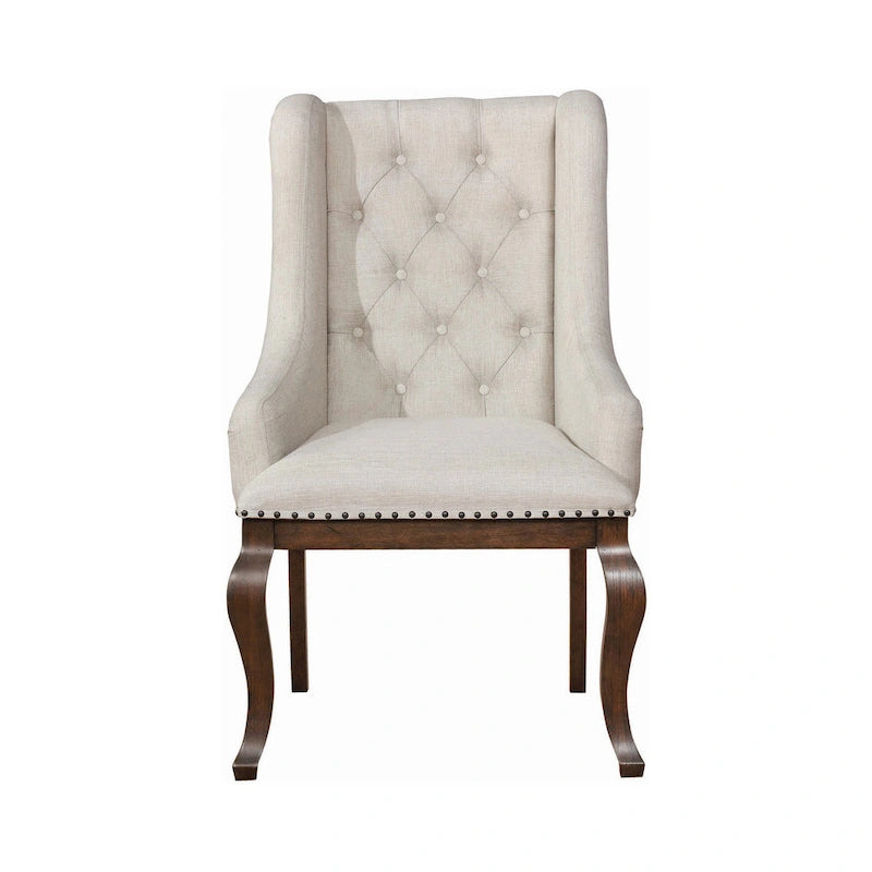 43.25 Inch Wood Fabric Chair Upholstered