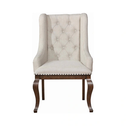 43.25 Inch Wood Fabric Chair Upholstered