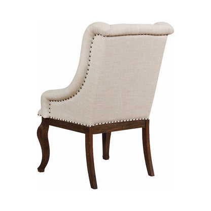 43.25 Inch Wood Fabric Chair Upholstered